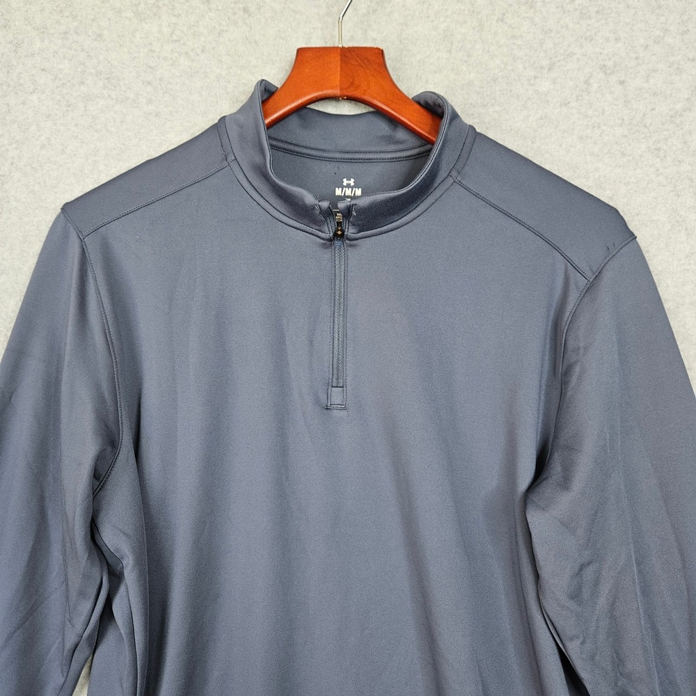Under Armour Mens UA Motion 1/4 Zip Pullover Navy Blue 1386980 Size Medium New